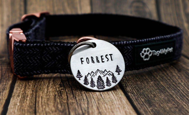 Forrest Design Handstamped - Pet ID Tag