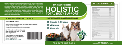 Holistic Total Body Support – Multivitamin & Glandular Support for Dogs and Cats