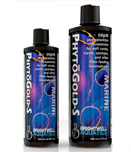Brightwell Aquatics PhytoGold-S 250mL Phytoplankton Liquid Coral Food
