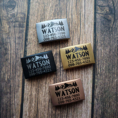 Various Colours and Multiple Designs Slide-On - Pet ID Tag