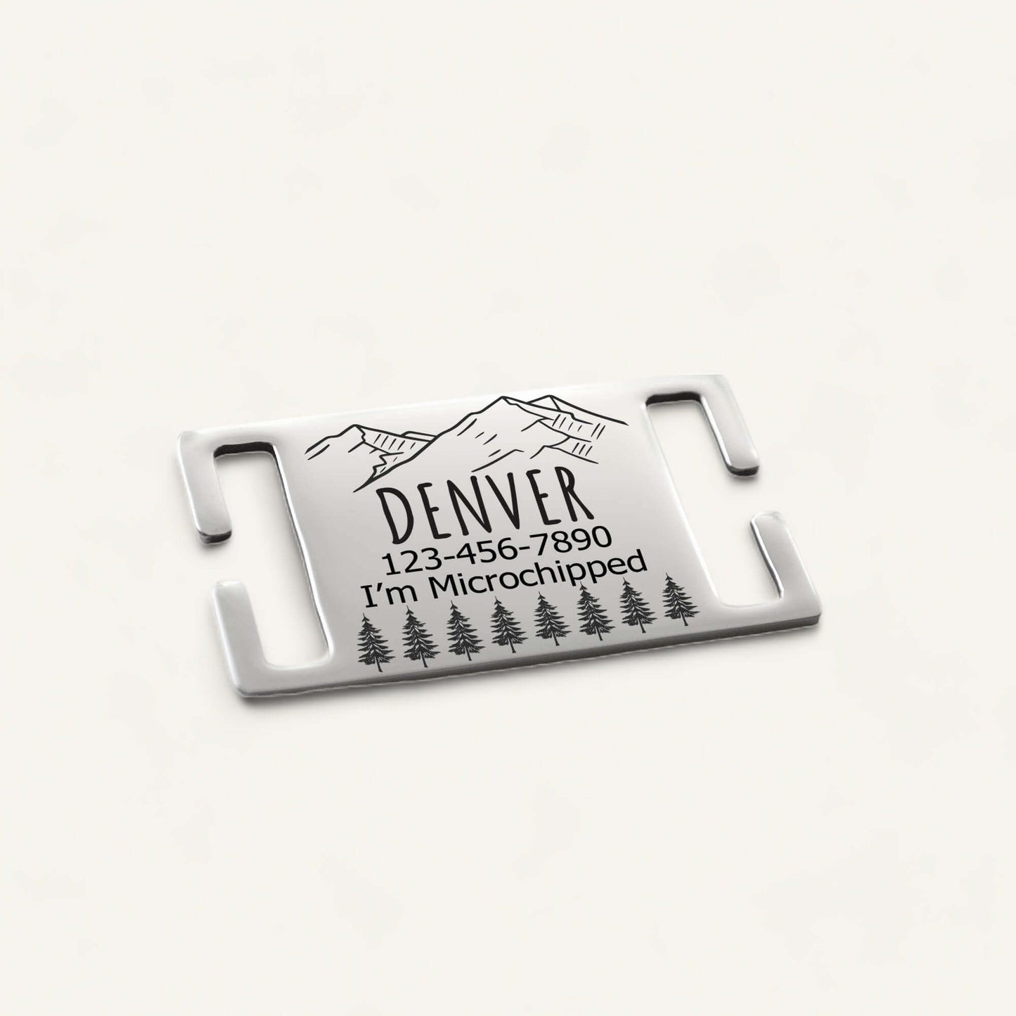 Metal Silent Designs Engraved - Silent Dog Tag