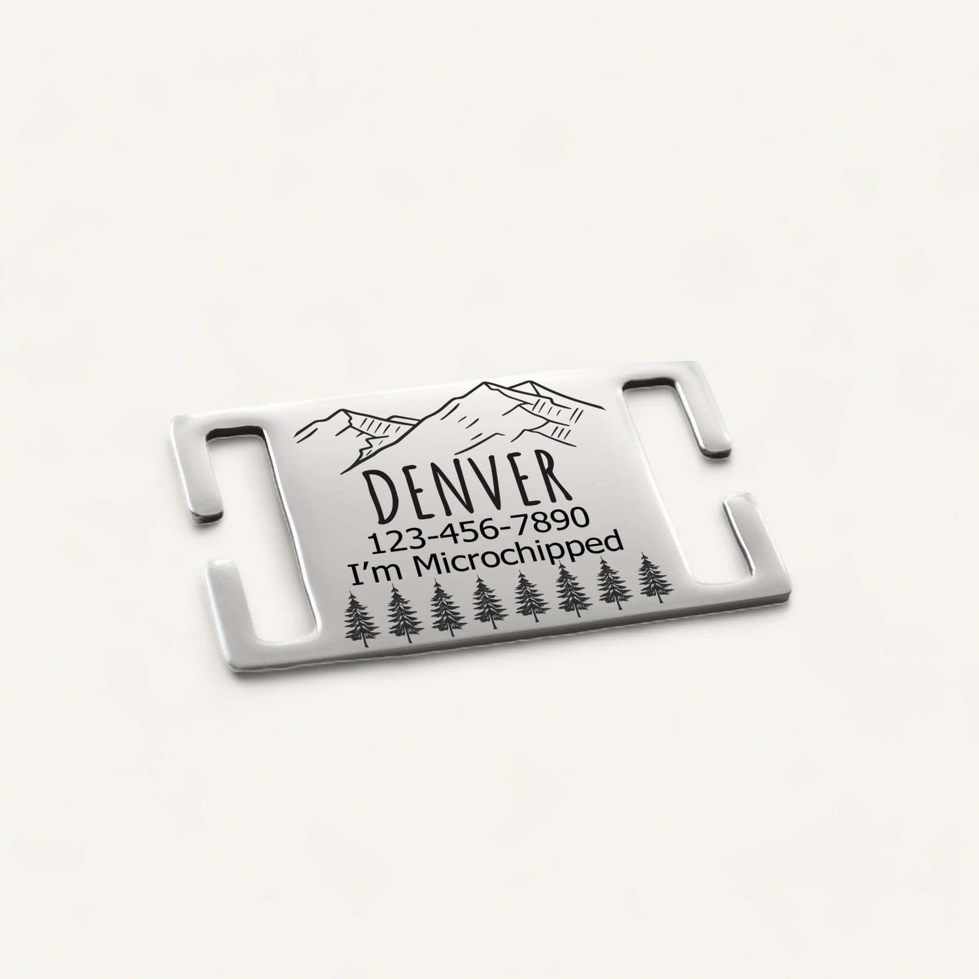 Metal Silent Designs Engraved - Silent Dog Tag