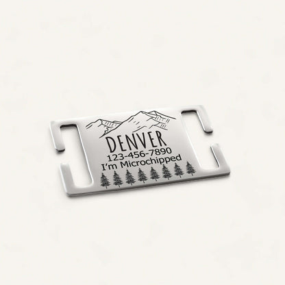 Metal Silent Designs Engraved - Silent Dog Tag