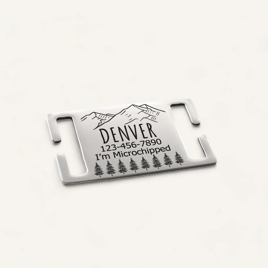 Metal Silent Designs Engraved - Silent Dog Tag